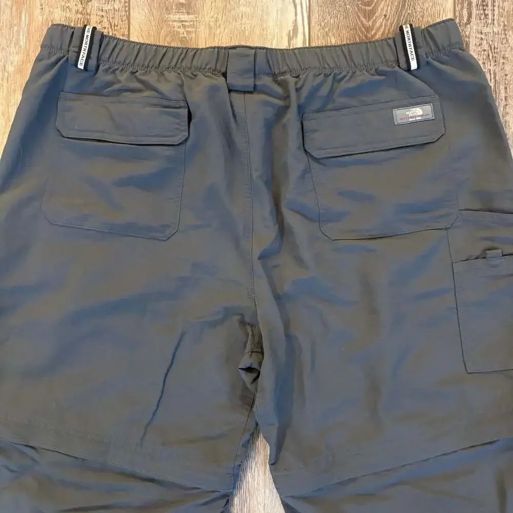The North Face Mens XXL Short Convertible Hiking Pants Gray